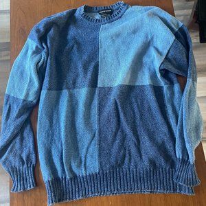 Indigo Dyed Bergdorf Goodman Sweater